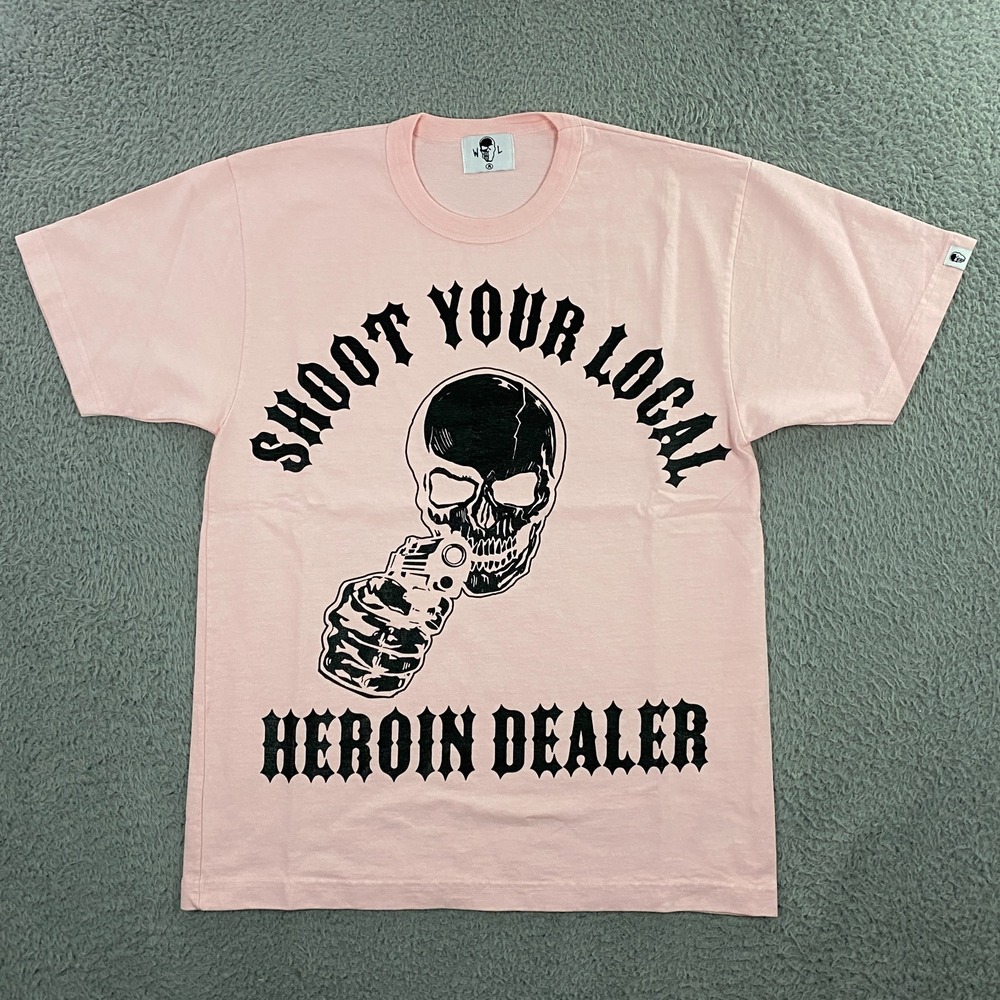Warren Lotas T-Shirt size‎ Medium Shoot Your Local Heroin Dealer Skull Western